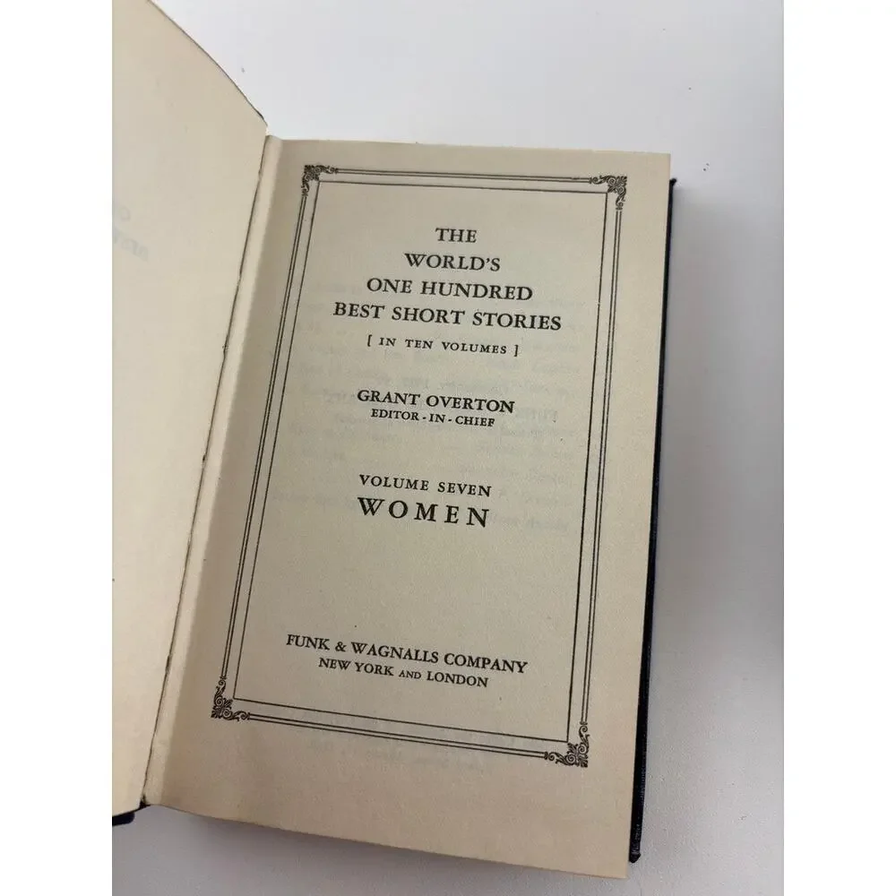 The World's 100 Best Short Stories 7‑Volume Set 1927 Funk & Wagnalls – Overton